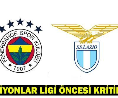 FENERBAHÇE - LAZİO MAÇI HANGİ KANALDA, SAAT KAÇTA Fenerbahçe hazırlık maçı kadrosu-muhtemel 11’ler Şampiyonlar Ligi öncesi kritik maç…