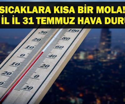 31 TEMMUZ HAVA DURUMU: Bugün İstanbulda Yağmur Var Mı Bursa, Samsun, Kahramanmaraş, Gaziantep MGM 31 Temmuz İl İl Hava Durumu