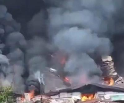 Filipinlerin başkenti Manilada korkunç yangın: Üçüncü alarm seviyesine geçildi