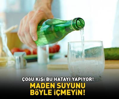 İçinde yok yok Kalsiyum, magnezyum, potasyum, sülfat... Meğer yıllardır hata yapıyormuşuz Maden suyunu böyle içmeyin