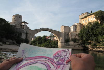 İhtiyar Mostar Köprüsünün yeniden doğuşu