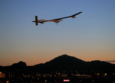 Güneş enerjili uçak ABD gezisini bitirdi