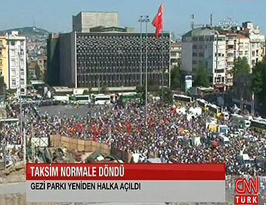 Polis Taksimden çekildi