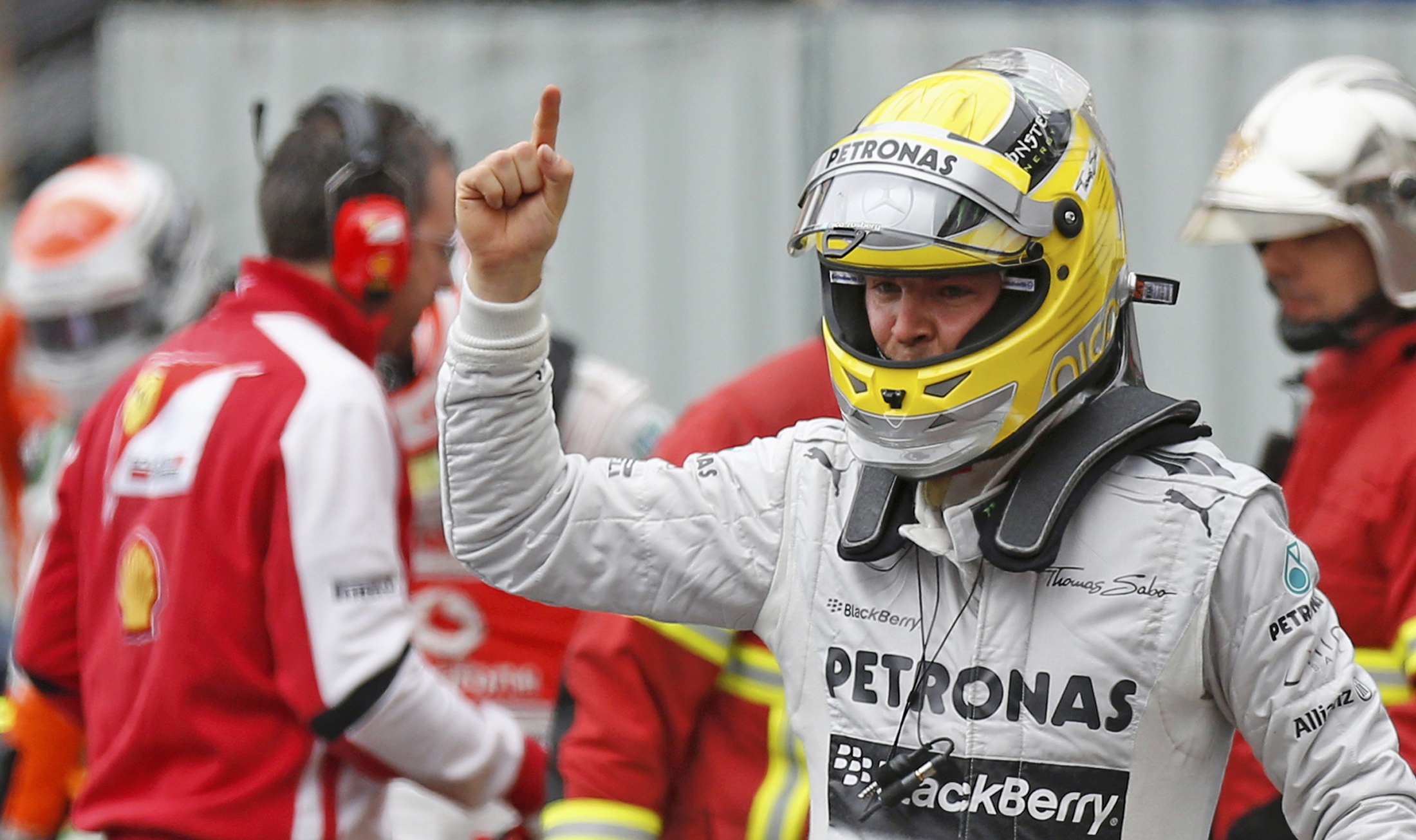 Pole position Nico Rosbergin