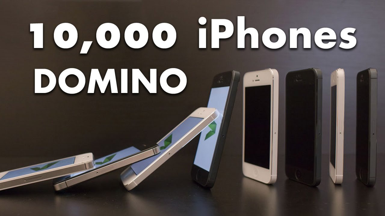 10 bin iPhone 5 ile domino gösterisi...