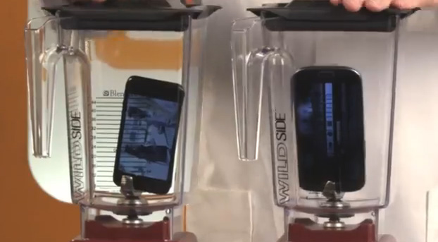 iPhone 5 ve Galaxy S3le blender deneyi