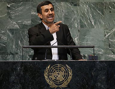 Ahmedinecad BMde sert konuştu