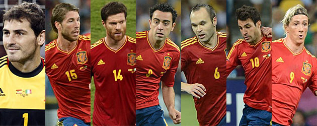 İspanyada 7 futbolcu 3 finalde de oynadı