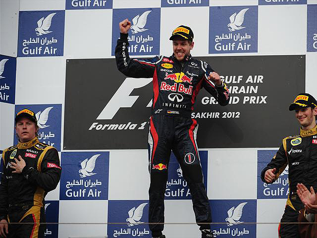 Vettel Bahreynde ortaya çıktı