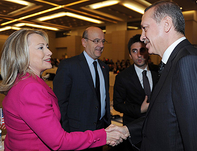 Erdoğan, Clinton ile görüştü