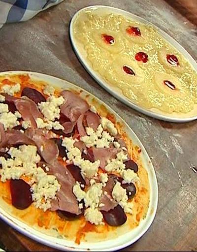Dilli keçi peynirli pizza ve ananaslı tatlı pizza nasıl yapılır