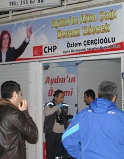 Aydında CHP seçim bürosuna saldırı