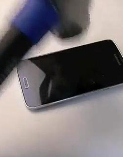 Galaxy S5 çekiç testi bakın nasıl sonuçlandı