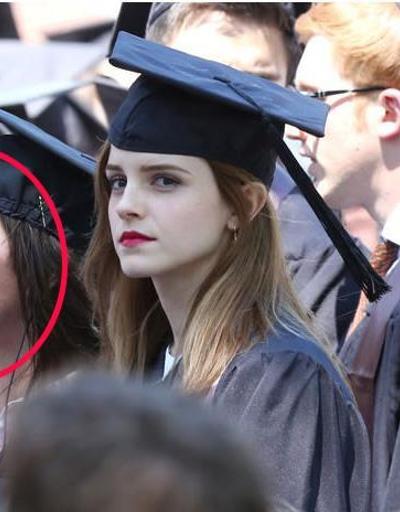 Emma Watsonun mezuniyet törenindeki kılık değiştirmiş kadın