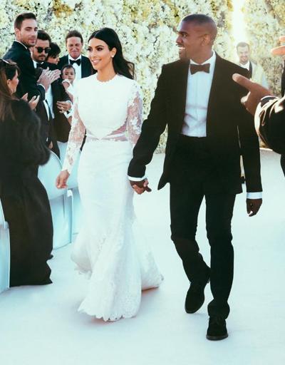Kim Kardashianın düğününden ilk kareler