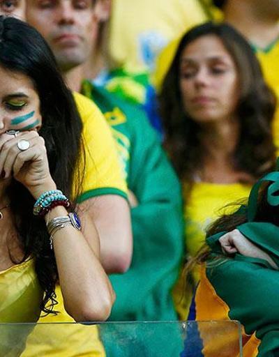Brezilya taraftarlarının gözyaşları...