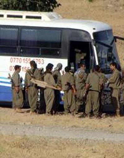 Şengale Kandilden otobüslerle PKKlı sevkiyatı