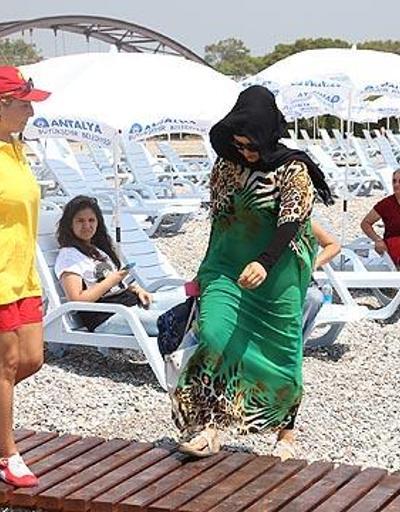 Antalyada kadınlar plajı açıldı