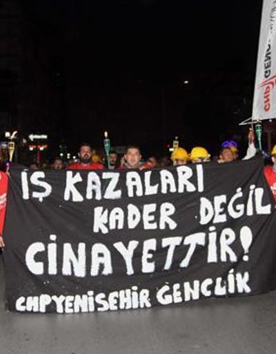 CHPliler Ermenek maden işçisi için yürüdü