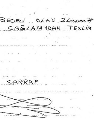 Zafer Çağlayanı kurtaran belge, Sarrafın otel kağıdına attığı imzaymış