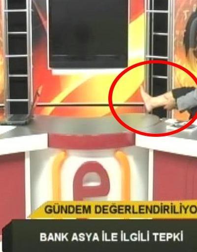 CHPli Mahmut Tanal canlı yayında çorabını çıkardı