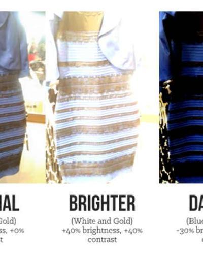 Dünya bu elbisenin rengini konuşuyor