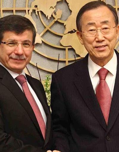 Başbakan Davutoğlu BM Sekreteri Ban Ki Mun ile görüştü