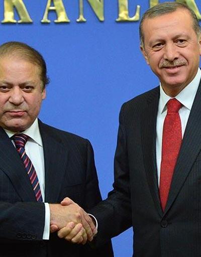Cumhurbaşkanı Erdoğan, Pakistan Başbakanı Şerifi kabul etti