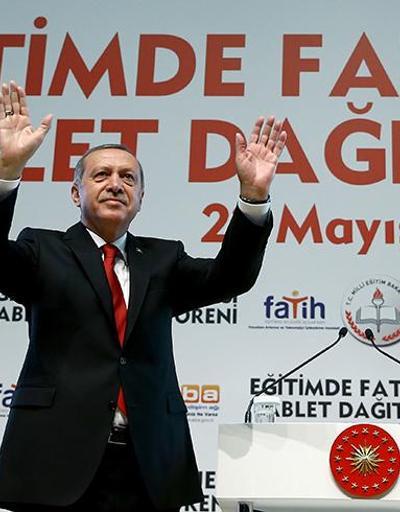 Cumhurbaşkanı Erdoğan tablet dağıtım töreninde konuştu