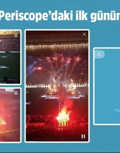 Galatasaray, Periscopetaki ilk gününde rekor kırdı