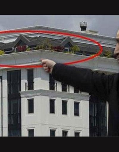 Erdoğan Bayraktarın terası kaçak çıktı