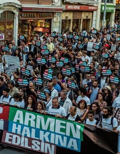 Kamp Armen arazisi için protesto yürüyüşü