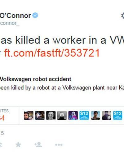 Sarah Connor bir adamın robot tarafından öldürüldüğünü tweetledi