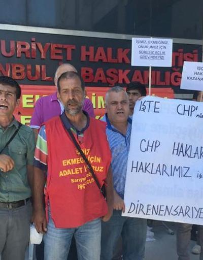 CHP önünde açlık grevi