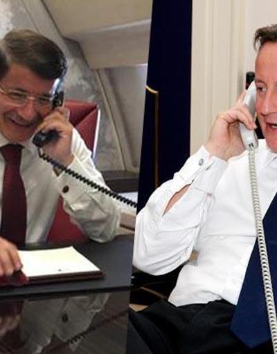 Başbakan Davutoğlu, İngiltere Başbakanı Cameronla telefonda görüştü