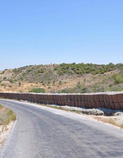 Hatayda Suriye sınırına roketatara dayanıklı duvar örülüyor