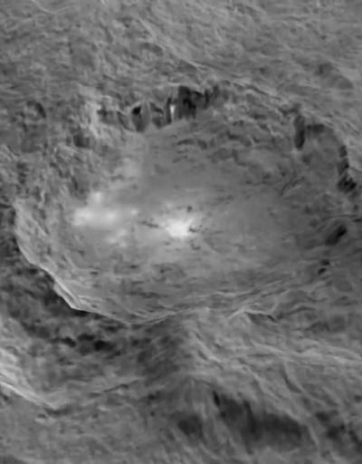 Gizemli cüce gezegen Ceresin kuşbakışı görüntüleri