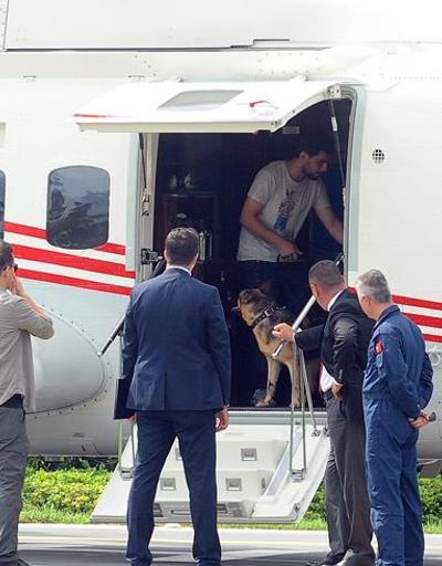 Cumhurbaşkanı Erdoğan Tarabya Köşkünden Sabiha Gökçen Havalimanına helikopterle geçti
