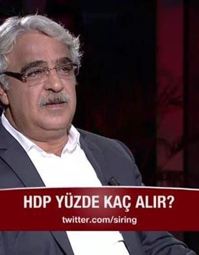 HDP yüzde kaç oy alır sorusuna Mithat Sancardan yanıt