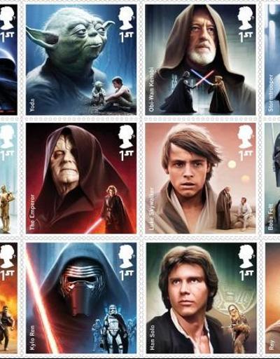 Star Warsun yeni filmine özel hatıra pulları