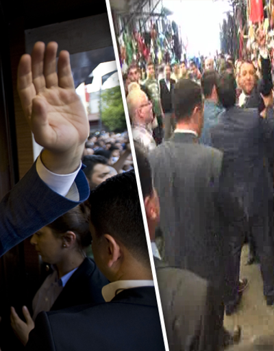 Başbakan Davutoğlunun Gaziantepteki esnaf ziyaretinde olay çıktı
