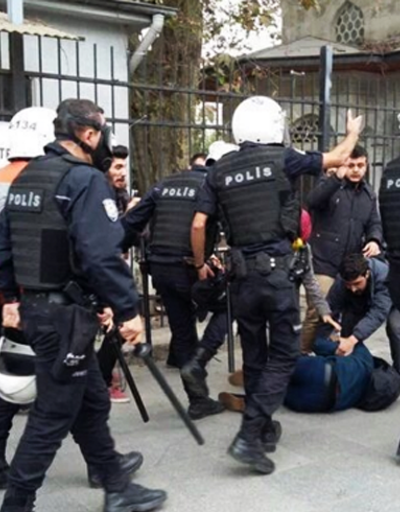 YÖK protestosunu takip eden gazeteciye ters kelepçeli gözaltı