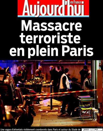 Paris saldırıları dünya basınının manşetlerine böyle yansıdı