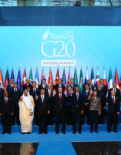 G20de liderler aile fotoğrafında bir araya geldi