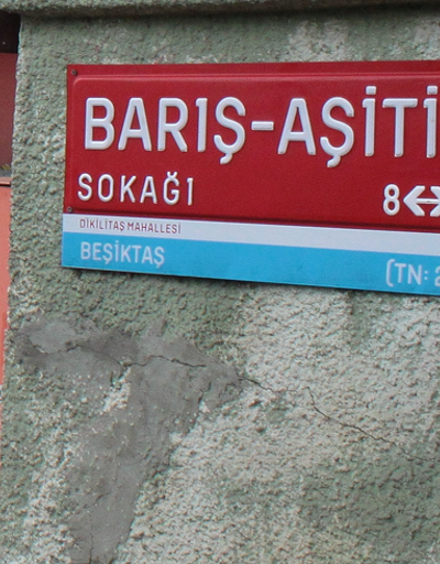 Beşiktaşta Kürtçe sokak ismi