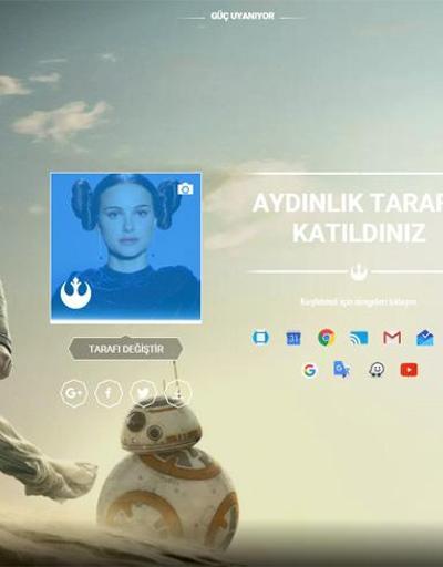 Google kullanıcılarına Star Wars deneyimi