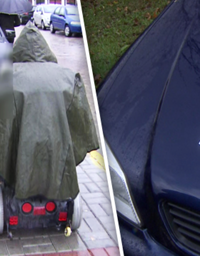 Aracını yaya yoluna park edenlerle stickerlı mücadele