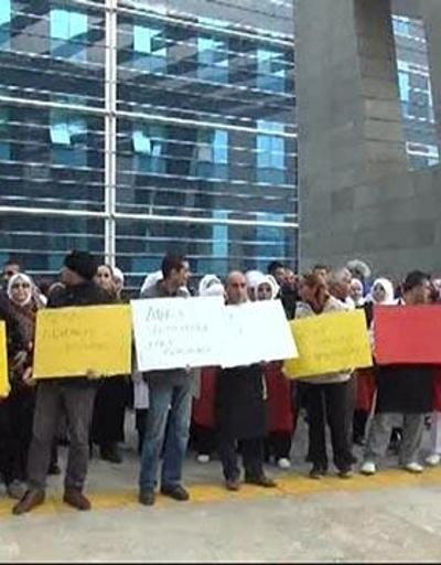 Anadolu Adliyesinin maaş alamayan taşeron işçileri eylemde