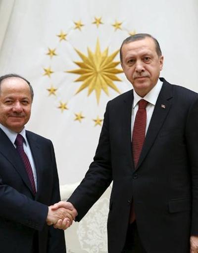 Mesud Barzani Cumhurbaşkanı Erdoğanla görüştü