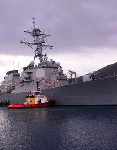 Doğu Akdenizdeki ABD savaş gemisi ikmal için Aksazda